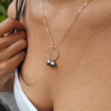 Load image into Gallery viewer, READY TO SHIP Keshi Pearl Necklace with Circle Detail in 925 Sterling Silver - FJD$