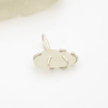 Load image into Gallery viewer, READY TO SHIP Claw Set Seaglass Pendant - 925 Sterling Silver FJD$