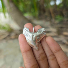 Load image into Gallery viewer, READY TO SHIP Tiger Shark Tooth Pendant - 925 Sterling Silver FJD$