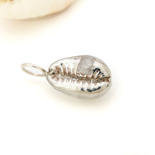 Load image into Gallery viewer, READY TO SHIP Cowrie Shell Pendant with Zirconia - 925 Sterling Silver FJD$