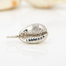 Load image into Gallery viewer, READY TO SHIP Cowrie Shell Pendant with Zirconia - 925 Sterling Silver FJD$