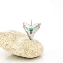 Load image into Gallery viewer, CONTACT US TO RECREATE THIS SOLD OUT STYLE Shark Tooth Pendant with Zirconia - 925 Sterling Silver FJD$