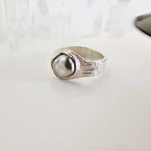Load image into Gallery viewer, CONTACT US TO RECREATE THIS SOLD OUT STYLE Fiji Keshi Pearl Free Flow Ring - 925 Sterling Silver FJD$