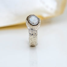 Load image into Gallery viewer, CONTACT US TO RECREATE THIS SOLD OUT STYLE Fiji Keshi Pearl Free Flow Ring - 925 Sterling Silver FJD$