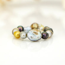 Load image into Gallery viewer, READY TO SHIP Keshi Pearl Stretch Ring FJD$