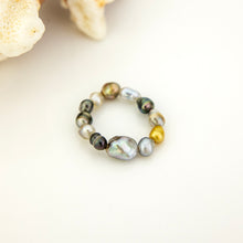 Load image into Gallery viewer, READY TO SHIP Keshi Pearl Stretch Ring FJD$