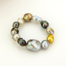 Load image into Gallery viewer, READY TO SHIP Keshi Pearl Stretch Ring FJD$