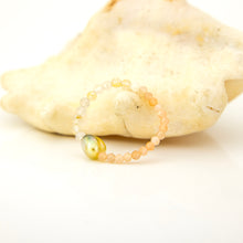 Load image into Gallery viewer, READY TO SHIP Keshi Pearl Stretch Ring with bead detail FJD$