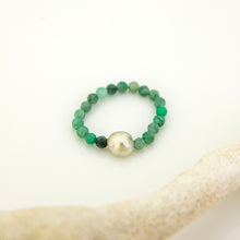 Load image into Gallery viewer, READY TO SHIP Keshi Pearl Stretch Ring with bead detail FJD$