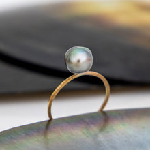 Load image into Gallery viewer, READY TO SHIP - Fiji Keshi Pearl Ring - 14k Gold Fill FJD$