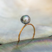 Load image into Gallery viewer, READY TO SHIP - Fiji Keshi Pearl Ring - 14k Gold Fill FJD$
