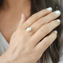 Load image into Gallery viewer, READY TO SHIP Fiji Keshi Pearl Ring - 14k Gold Fill FJD$