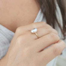 Load image into Gallery viewer, READY TO SHIP Fiji Keshi Pearl Ring - 14k Gold Fill FJD$