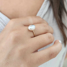 Load image into Gallery viewer, READY TO SHIP Fiji Keshi Pearl Ring - 14k Gold Fill FJD$