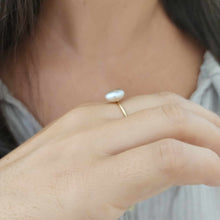 Load image into Gallery viewer, READY TO SHIP Fiji Keshi Pearl Ring - 14k Gold Fill FJD$
