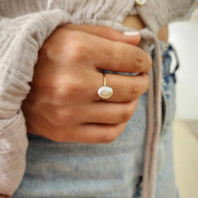 Load image into Gallery viewer, READY TO SHIP Fiji Keshi Pearl Ring - 14k Gold Fill FJD$