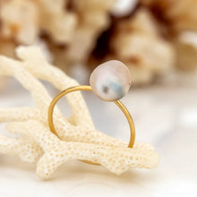 Load image into Gallery viewer, READY TO SHIP Fiji Keshi Pearl Ring - 14k Gold Fill FJD$