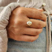 Load image into Gallery viewer, READY TO SHIP Fiji Keshi Pearl Ring - 14k Gold Fill FJD$