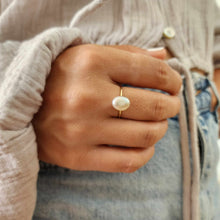 Load image into Gallery viewer, READY TO SHIP Fiji Keshi Pearl Ring - 14k Gold Fill FJD$