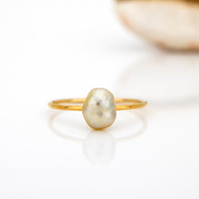 Load image into Gallery viewer, READY TO SHIP Fiji Keshi Pearl Ring - 14k Gold Fill FJD$