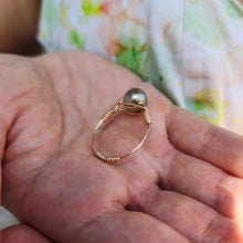 Load image into Gallery viewer, READY TO SHIP Civa Fiji Saltwater Pearl Ring - 14k Gold Fill FJD$