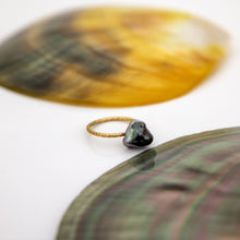 Load image into Gallery viewer, READY TO SHIP - Fiji Keshi Pearl Ring - 14k Gold Fill FJD$