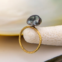 Load image into Gallery viewer, READY TO SHIP - Fiji Keshi Pearl Ring - 14k Gold Fill FJD$