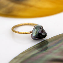 Load image into Gallery viewer, READY TO SHIP - Fiji Keshi Pearl Ring - 14k Gold Fill FJD$