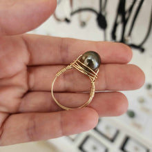 Load image into Gallery viewer, READY TO SHIP Civa Fiji Saltwater Pearl Ring - 14k Gold Fill FJD$