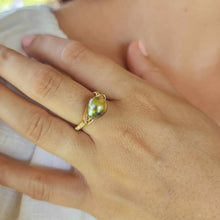Load image into Gallery viewer, READY TO SHIP Civa Fiji Saltwater Pearl Ring - 14k Gold Fill FJD$