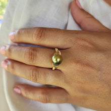 Load image into Gallery viewer, READY TO SHIP Civa Fiji Saltwater Pearl Ring - 14k Gold Fill FJD$