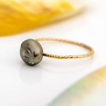 Load image into Gallery viewer, READY TO SHIP - Fiji Keshi Pearl Ring - 14k Gold Fill FJD$