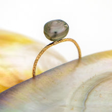 Load image into Gallery viewer, READY TO SHIP - Fiji Keshi Pearl Ring - 14k Gold Fill FJD$