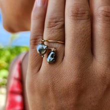 Load image into Gallery viewer, READY TO SHIP - Fiji Keshi Pearl Twist Layer Ring - 14k Gold Fill FJD$