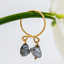 Load image into Gallery viewer, READY TO SHIP - Fiji Keshi Pearl Twist Layer Ring - 14k Gold Fill FJD$