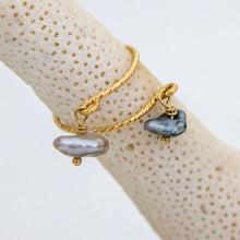 Load image into Gallery viewer, READY TO SHIP - Fiji Keshi Pearl Twist Layer Ring - 14k Gold Fill FJD$