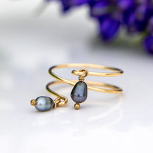 Load image into Gallery viewer, READY TO SHIP - Keshi Pearl Twist Layer Ring - 14k Gold Fill FJD$