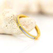 Load image into Gallery viewer, READY TO SHIP Zirconia Ring - Gold Plated FJD$