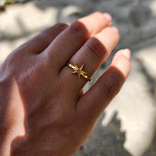Load image into Gallery viewer, READY TO SHIP Mini Starfish Ring - 18k Gold Vermeil FJD$
