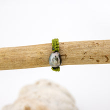 Load image into Gallery viewer, READY TO SHIP Fiji Saltwater Keshi Pearl Ring - Nylon FJD$