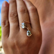 Load image into Gallery viewer, READY TO SHIP - Fiji Keshi Pearl Twist Layer Ring - 14k Rose Gold Fill FJD$