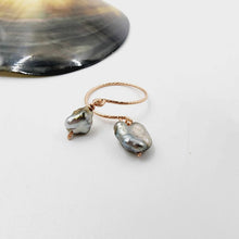 Load image into Gallery viewer, READY TO SHIP - Fiji Keshi Pearl Twist Layer Ring - 14k Rose Gold Fill FJD$