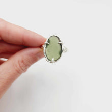 Load image into Gallery viewer, READY TO SHIP Free Flow Seaglass Ring - 925 Sterling Silver FJD$