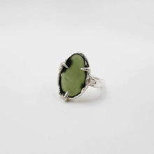 Load image into Gallery viewer, READY TO SHIP Free Flow Seaglass Ring - 925 Sterling Silver FJD$