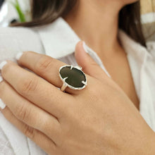 Load image into Gallery viewer, READY TO SHIP Free Flow Seaglass Ring - 925 Sterling Silver FJD$