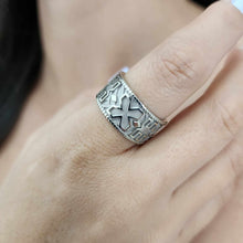 Load image into Gallery viewer, READY TO SHIP - Unisex Tapa Band - 9k Solid White Gold FJD$