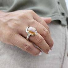 Load image into Gallery viewer, READY TO SHIP Hand-Cast Cowrie Shell Ring - 925 Sterling Silver FJD$