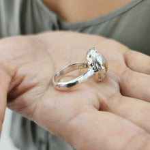 Load image into Gallery viewer, READY TO SHIP Hand-Cast Cowrie Shell Ring - 925 Sterling Silver FJD$