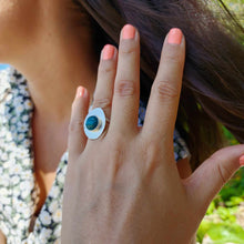 Load image into Gallery viewer, CONTACT US TO RECREATE THIS SOLD OUT STYLE Bezel Set Precious Stone Ring - 925 Sterling Silver FJD$