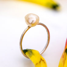 Load image into Gallery viewer, READY TO SHIP Fiji Keshi Pearl Ring - 925 Sterling Silver FJD$
